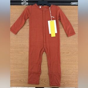 Kyte BABY Rust Long-Sleeve Snap Footie